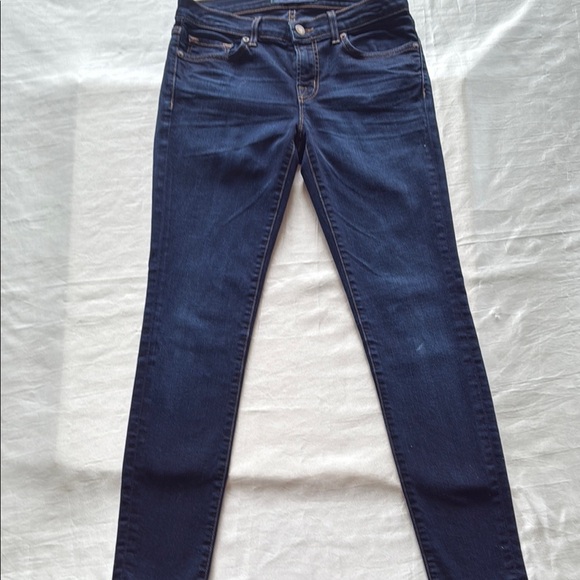 J Brand Ignite Dark Blue Denim Skinny Jeans Stretch Indigo Hue Sz 27 - Picture 10 of 15